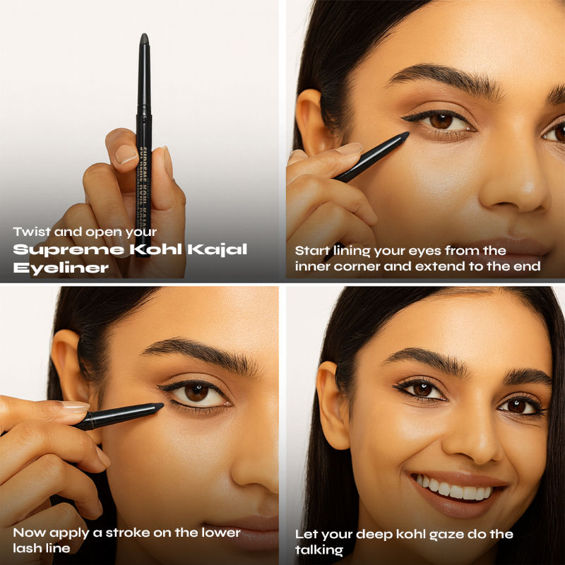 Milani Supreme Kohl Kajal Eyeliner - Blackest Black