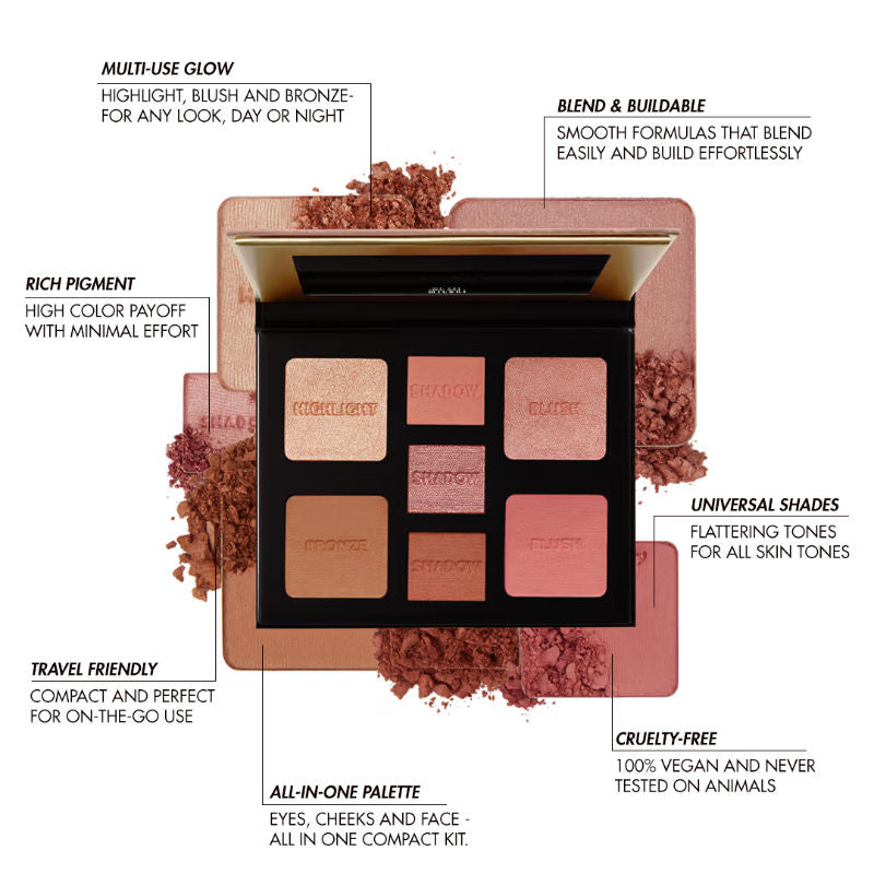 Milani All-Inclusive Eye, Cheek & Face Palette-Light to Medium