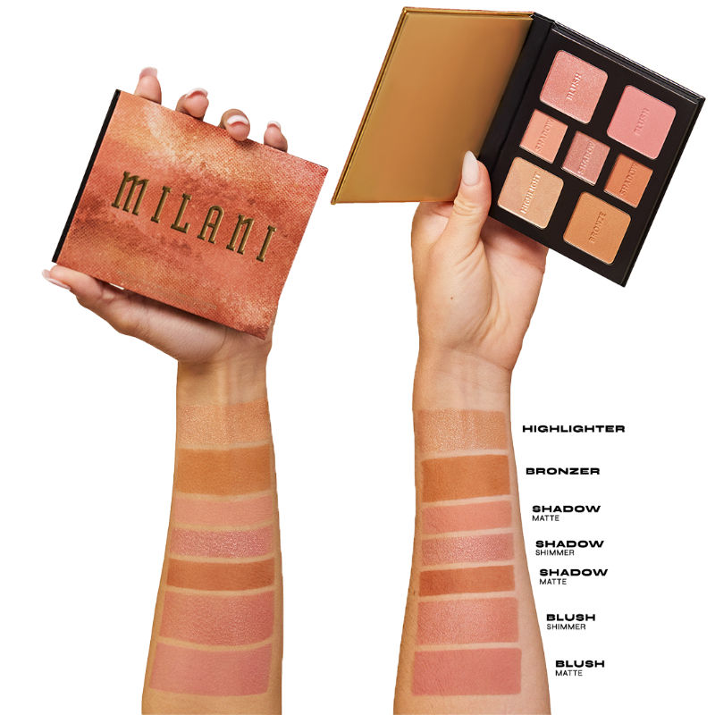 Milani All-Inclusive Eye, Cheek & Face Palette-Light to Medium
