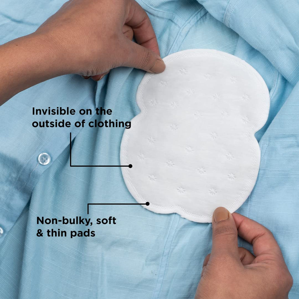 Pee Safe Disposable Underarm Sweat Pads (Straight) For Men & Women - Prevent Stains & Absorb Sweat (14pcs)