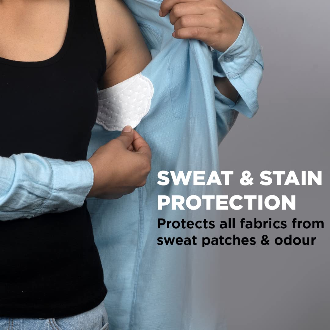 Pee Safe Disposable Underarm Sweat Pads (Folded) For Men & Women - Prevent Stains & Absorb Sweat