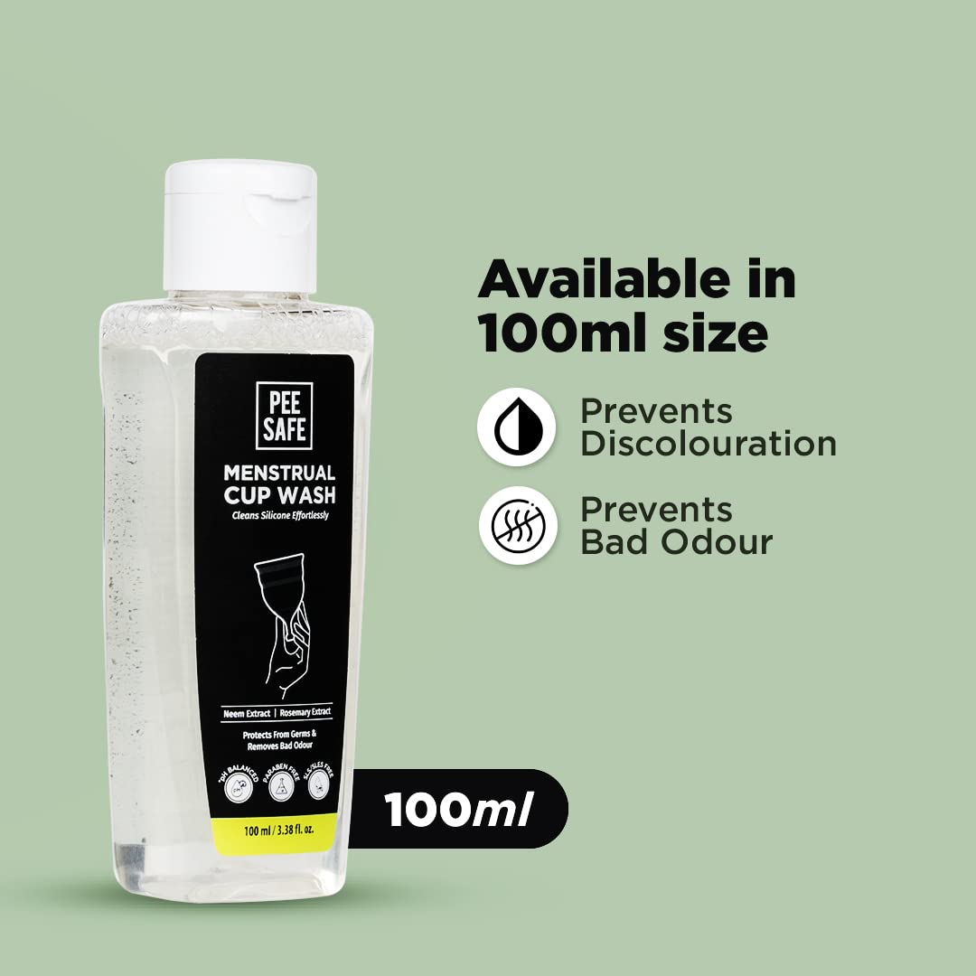 Pee Safe Natural Menstrual Cup Wash With Rosemary And Neem Extract