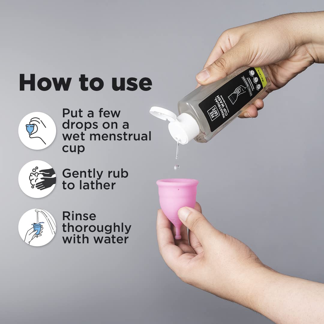 Pee Safe Natural Menstrual Cup Wash With Rosemary And Neem Extract