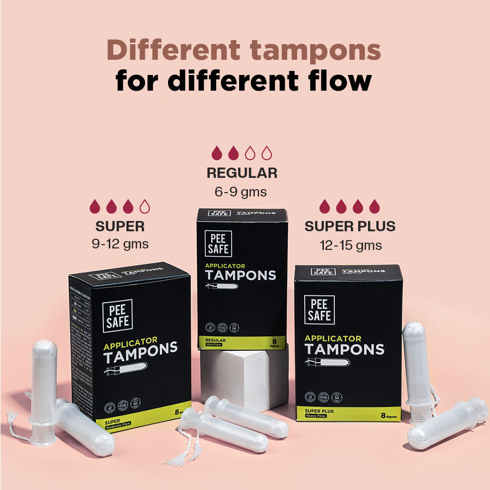 Pee Safe Tampon With Applicator Regular Mild Flow