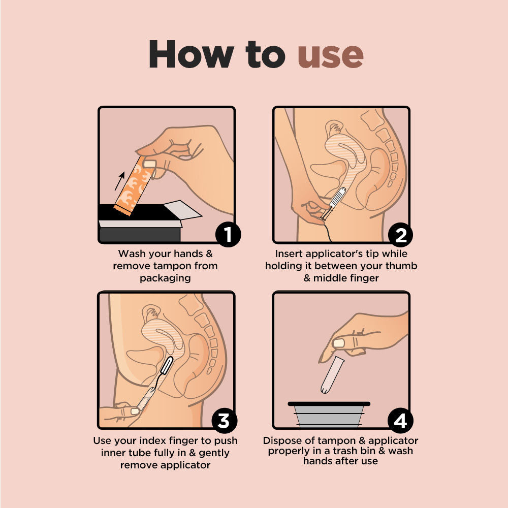 Pee Safe Tampon With Applicator Regular Mild Flow