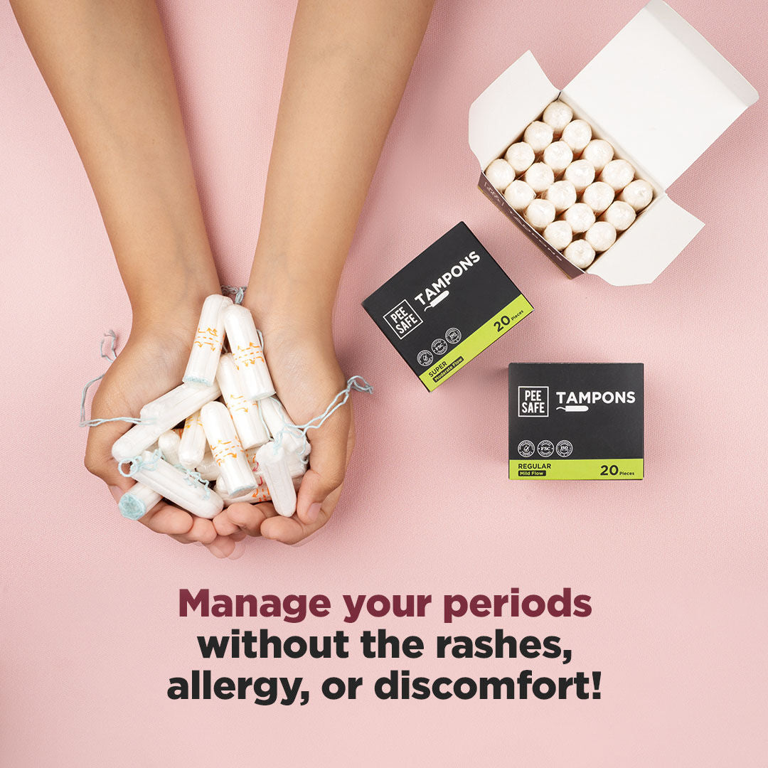 Pee Safe Viscose Tampons Regular For Mild Flow