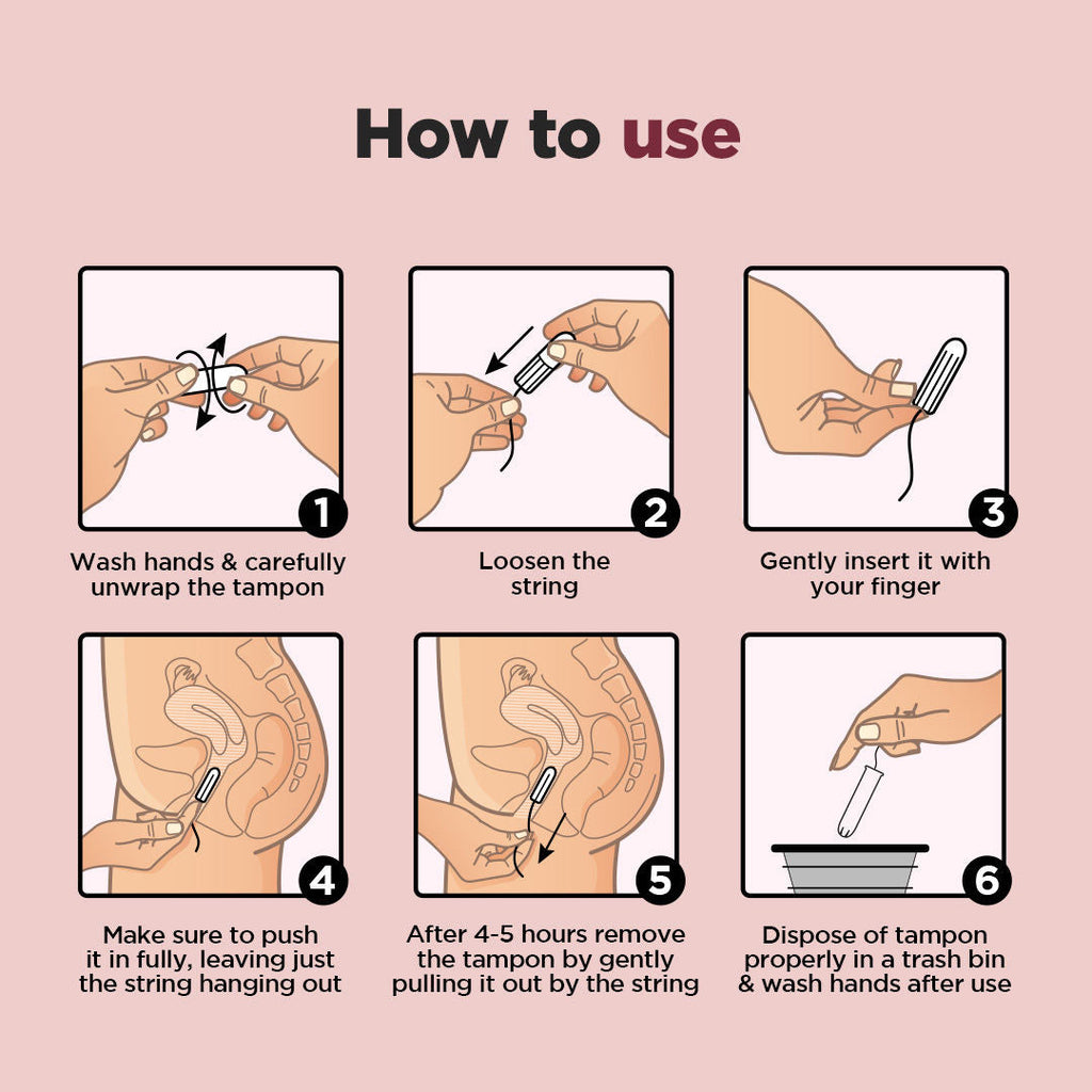 Pee Safe Viscose Tampons Regular For Mild Flow