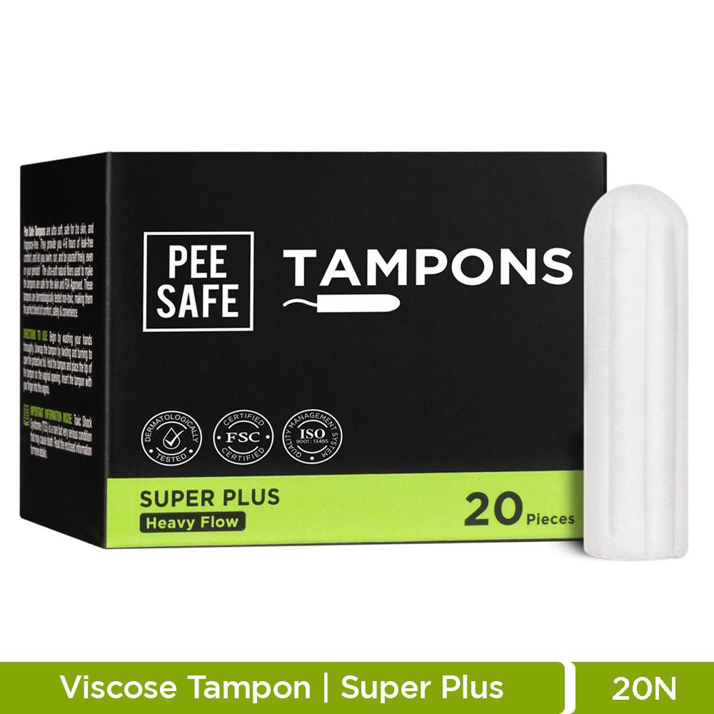 Pee Safe Viscose Tampons Regular For Mild Flow