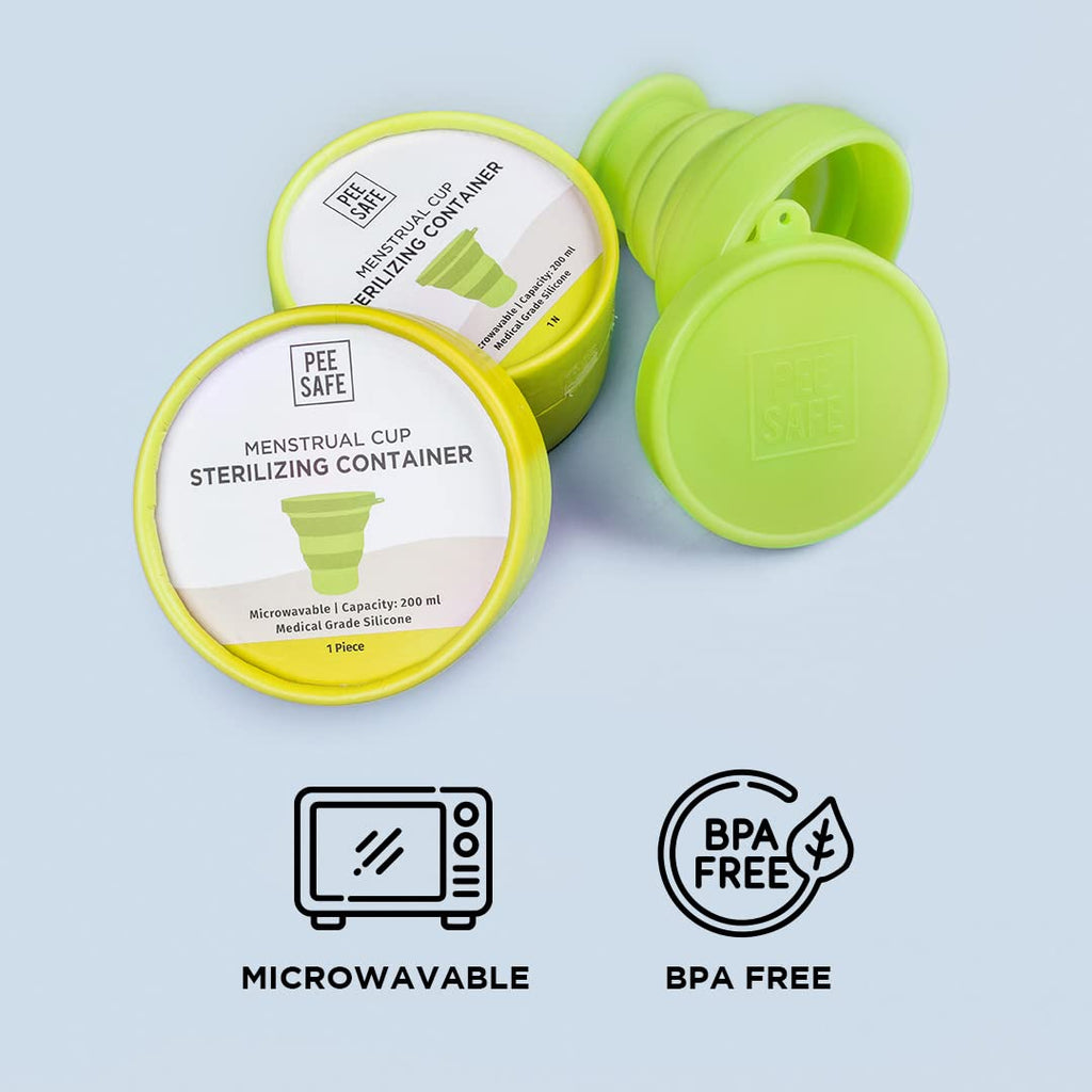 Pee Safe Menstrual Cup Sterilizing Container