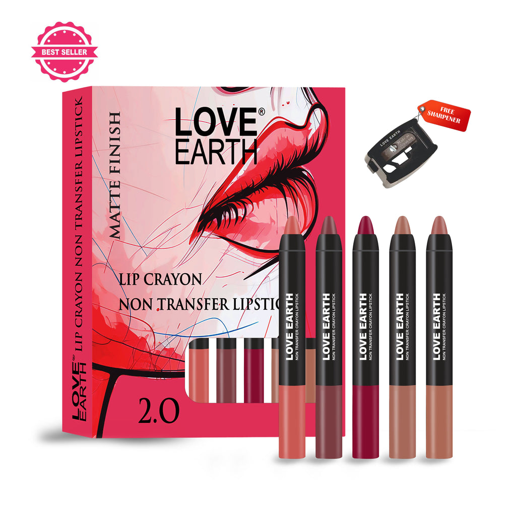 Love Earth Lip Crayon Non-Transfer Lipstick