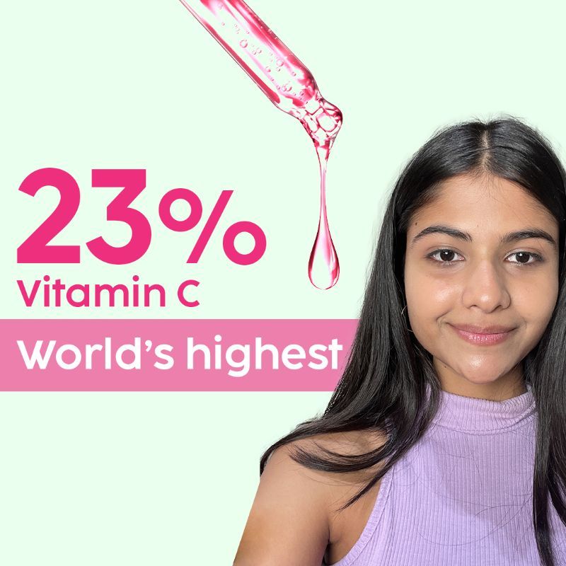 Plix 23% Vitamin C Guava Face Serum With Hyaluronic Acid & Pentavitin For Glowing Complexion