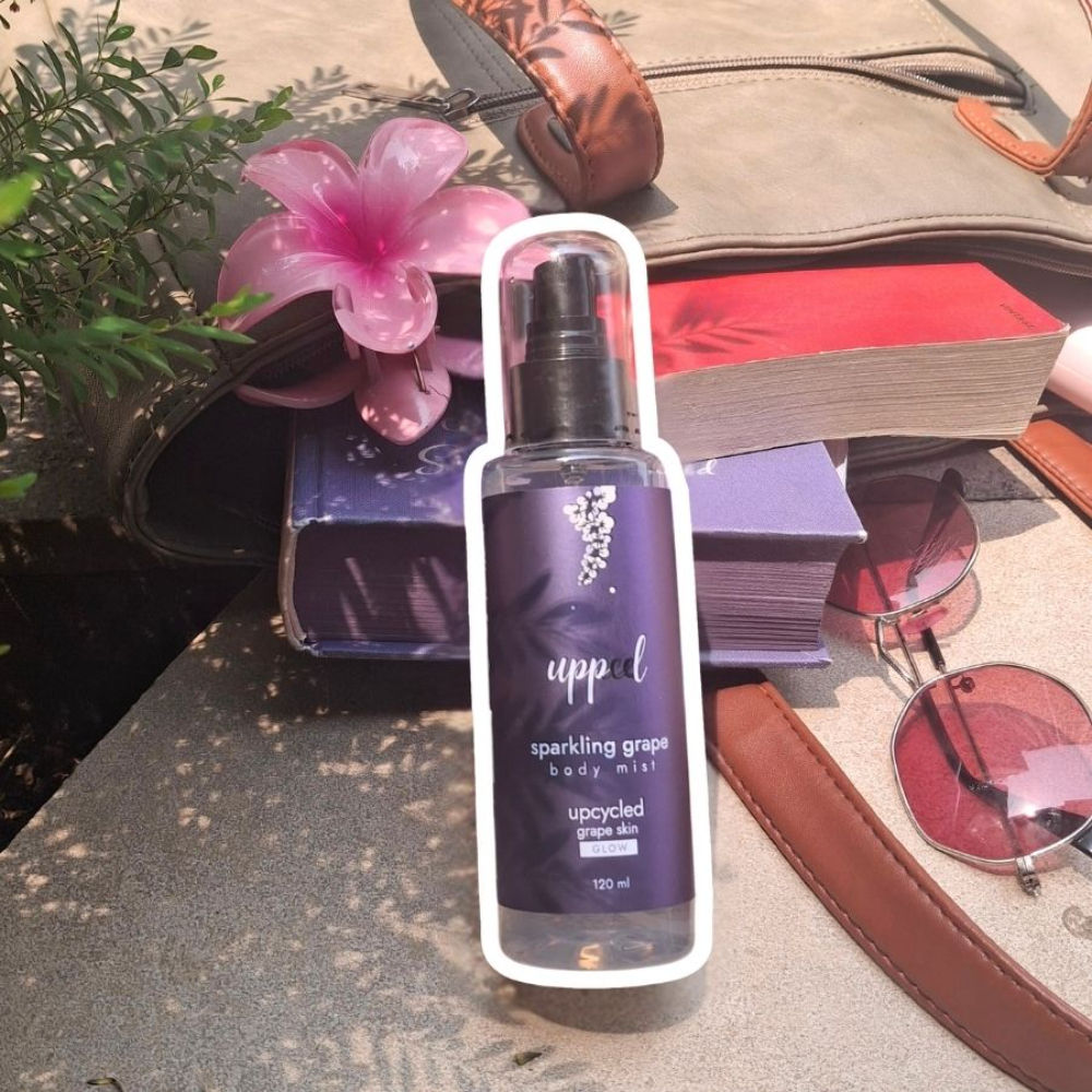 Uppeel Sparkling Grape Hair & Body Mist, Fruity, Floral & Vanilla, Fine Fragrance For Her