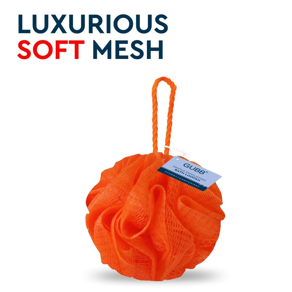 GUBB Plastic Bath Sponge Round Loose Loofah - Color May Vary