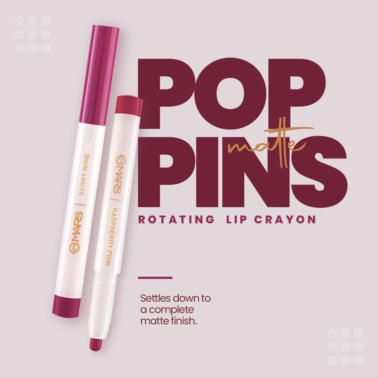 MARS Retractable Poppins Lipstick
