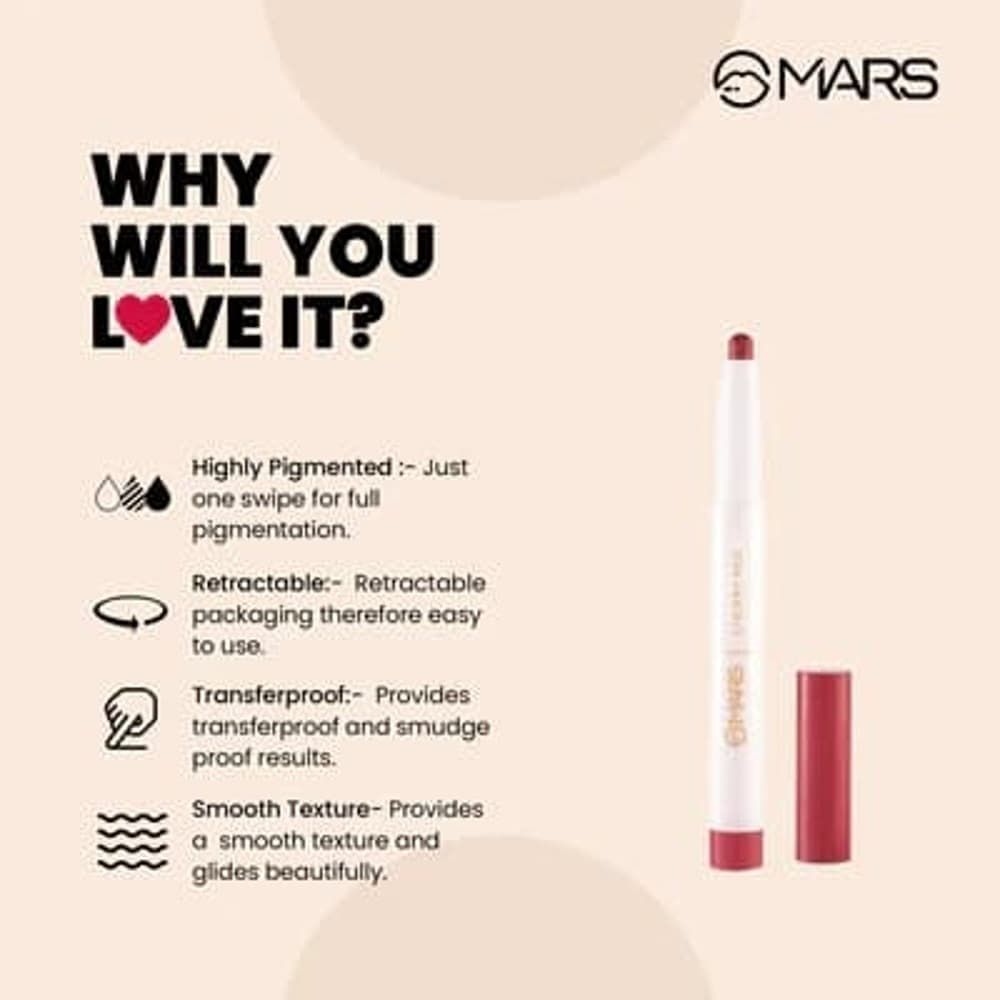 MARS Retractable Poppins Lipstick