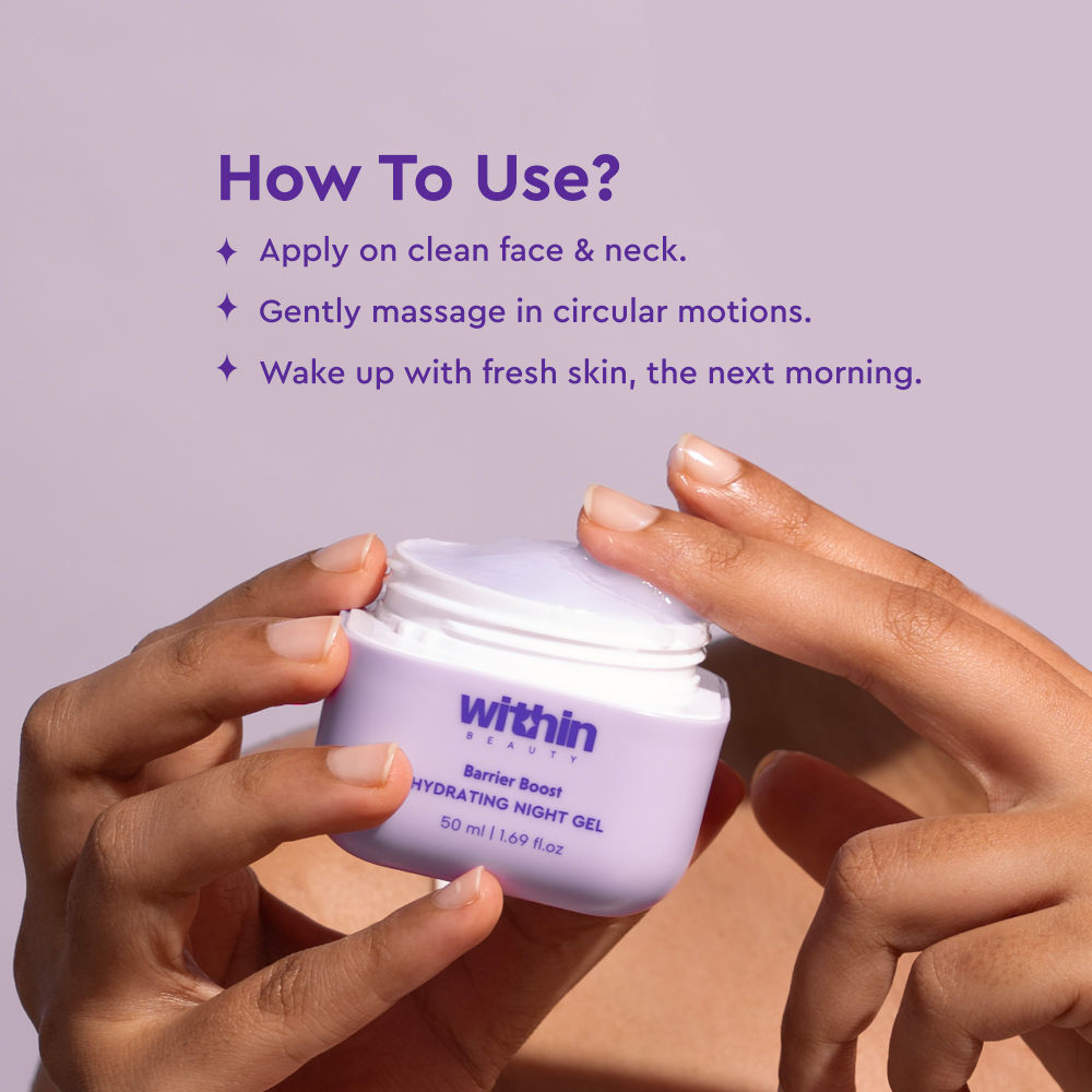 Within Beauty Ceramide & Peptide Night Gel, Barrier Boost Hydrating Night Gel