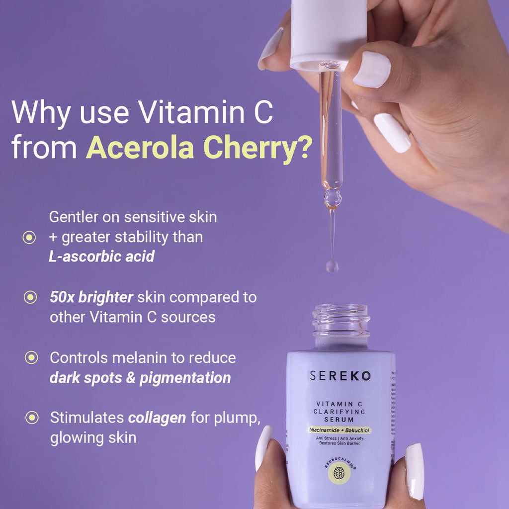 Sereko Vitamin C Clarifying Serum With Niacinamide For Glowing Skin, Fades Hyperpigmentation