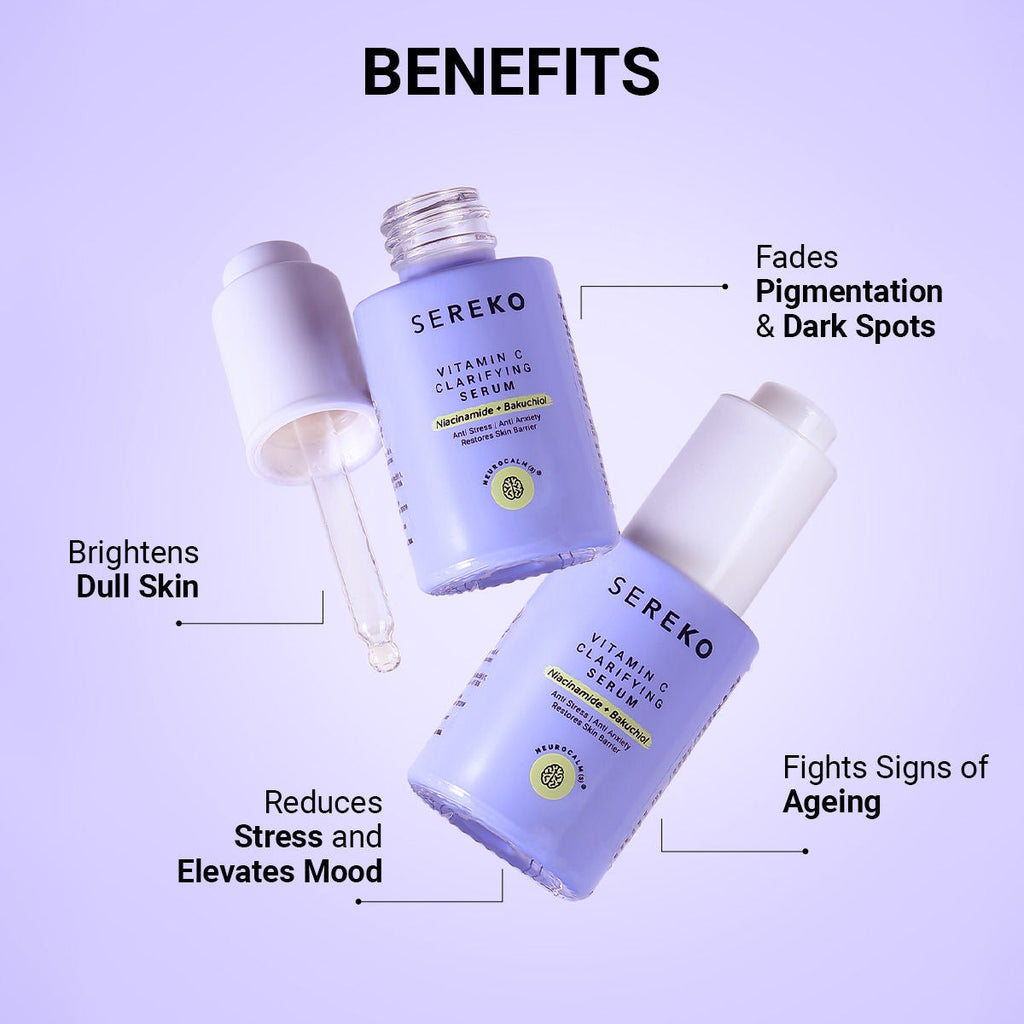 Sereko Vitamin C Clarifying Serum With Niacinamide For Glowing Skin, Fades Hyperpigmentation