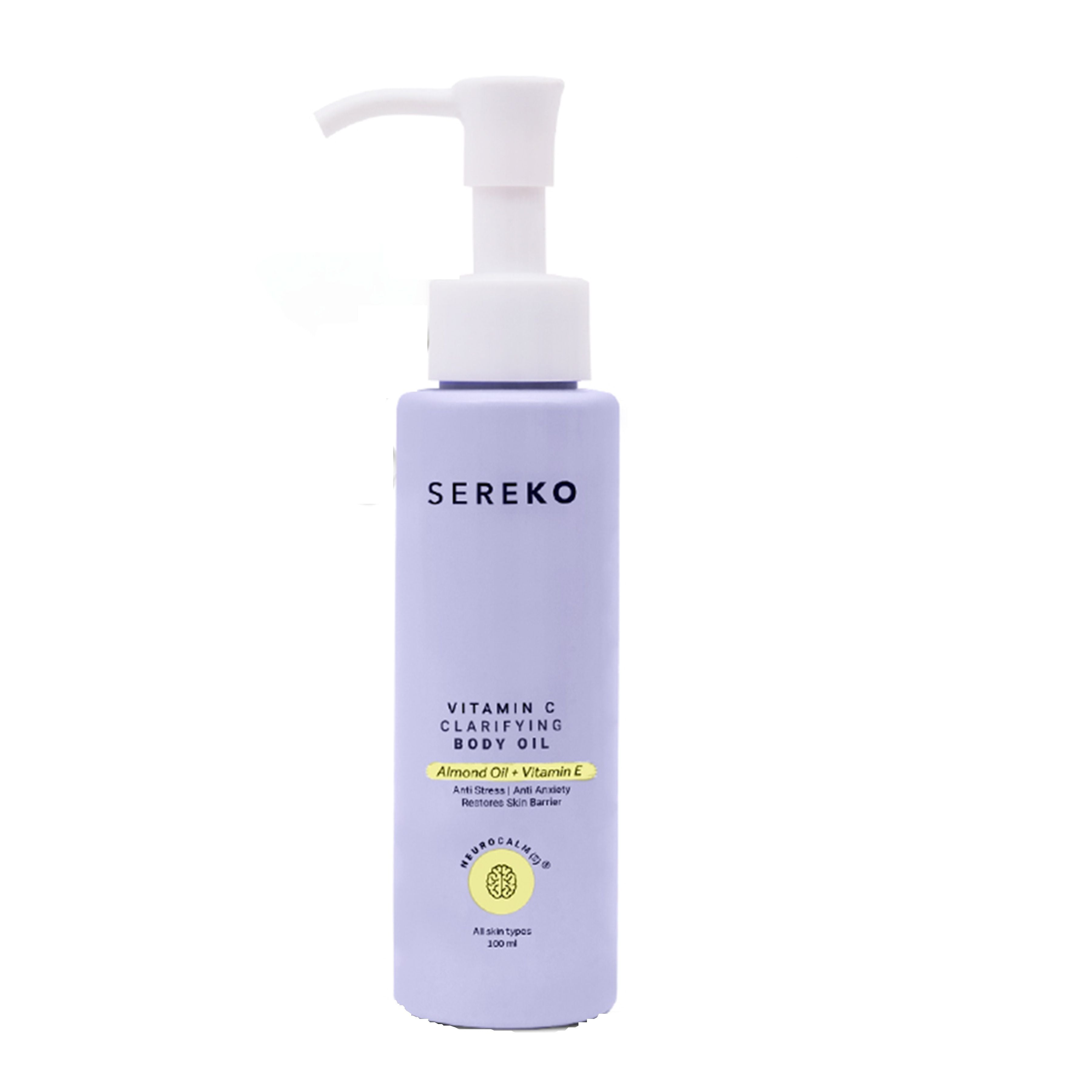 SEREKO Vit C Brightening Body Oil for Glowing Skin-Intense Moisture, Non-Greasy