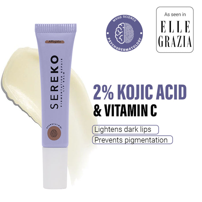 Sereko Hydra - Peptide Lip Balm, Clear, Enriched With Ceramides Barrier Repair Salted Caramel