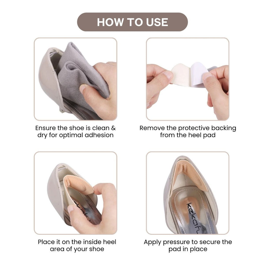 Matra Heel Liners 1 Pair Self Adhesive Shoe Bite Protector Foam Pads Inserts - Cushion Strip