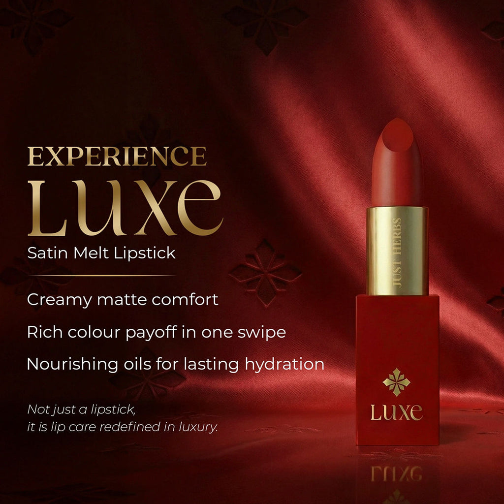 Just Herbs Luxe Satin Melt High Shine Lipstick