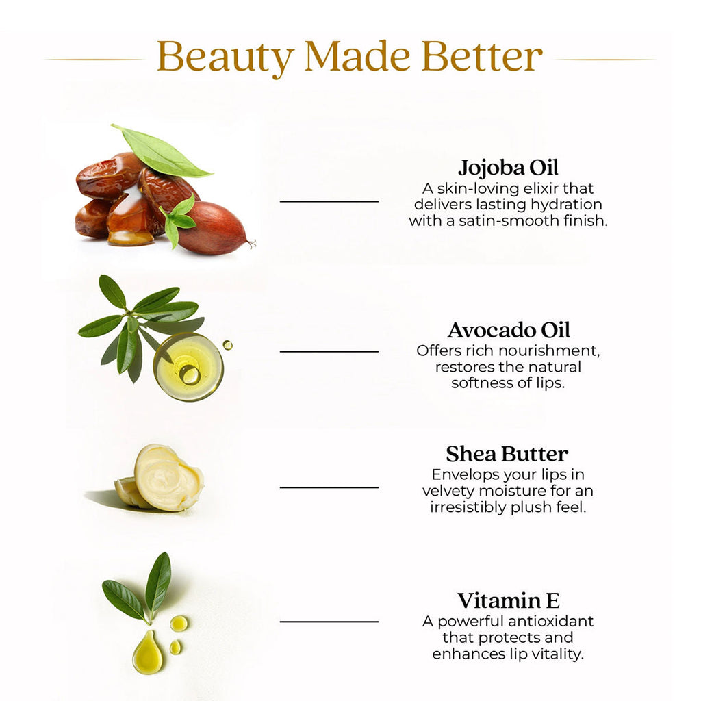 Just Herbs Luxe Satin Melt High Shine Lipstick