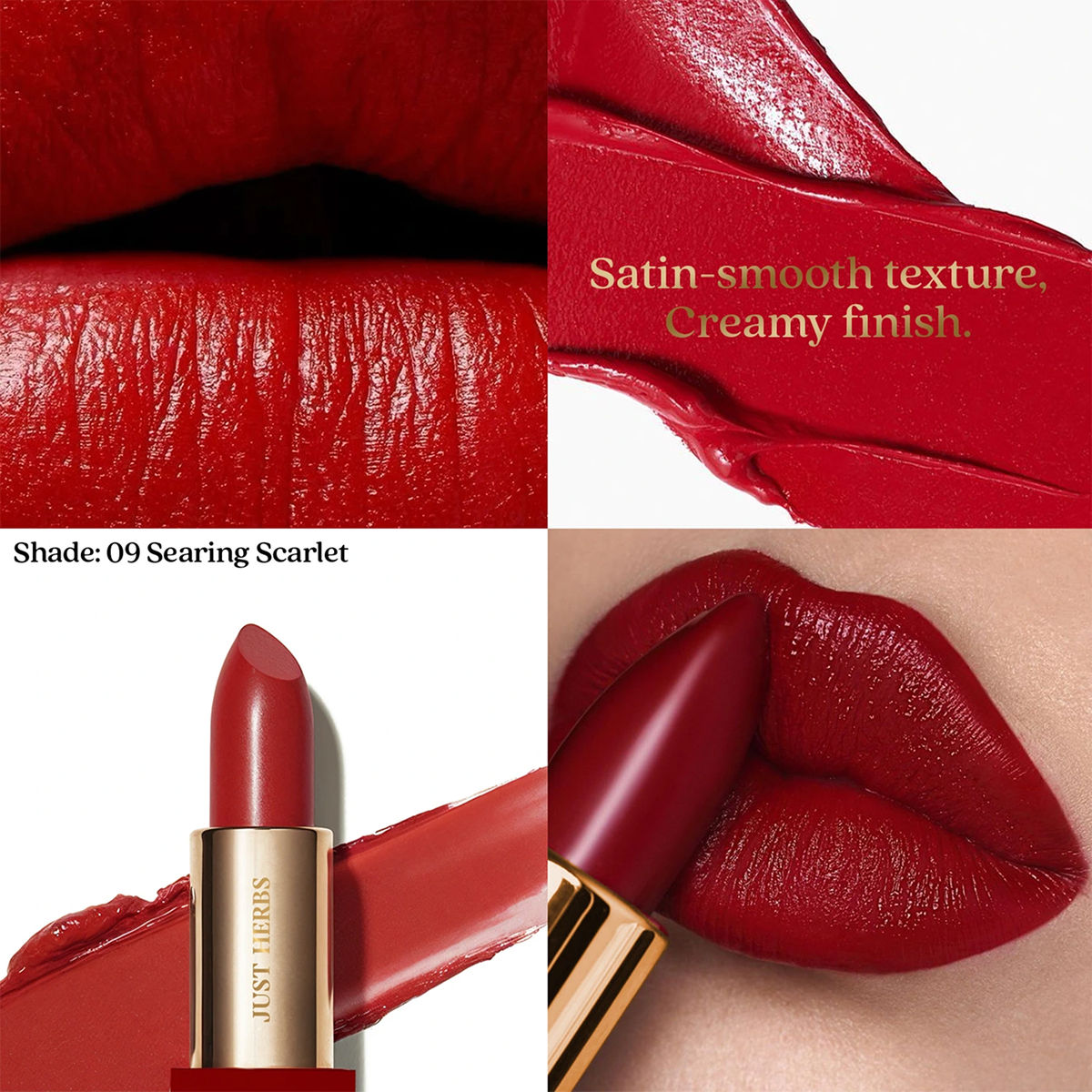 Just Herbs Luxe Satin Melt High Shine Lipstick