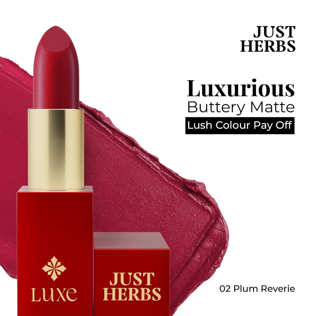 Just Herbs Luxe Satin Melt High Shine Lipstick