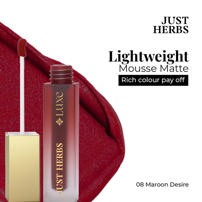 Just Herbs Luxe Dream Muse Mousse Liquid Lipstick