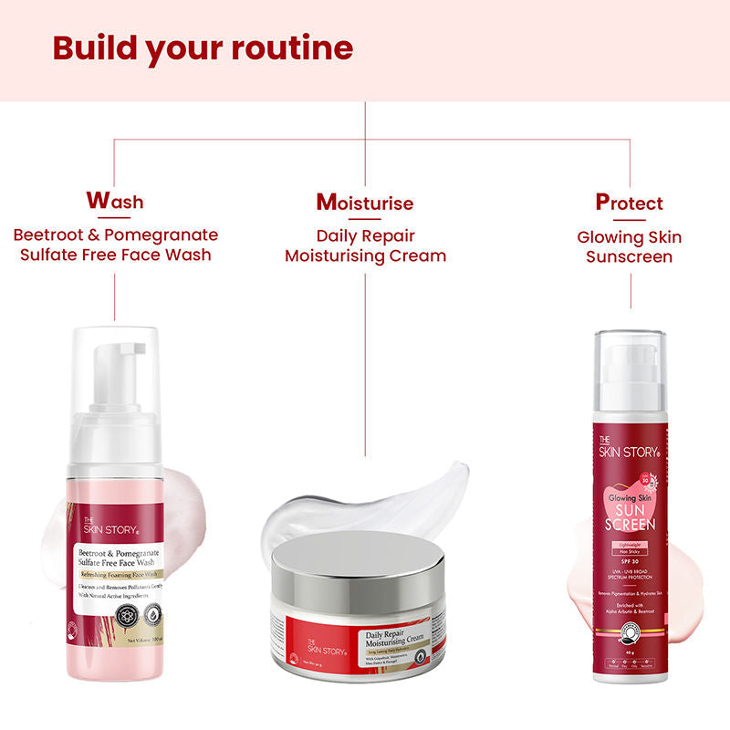 The Skin Story Beetroot Glow Foaming Face Wash For Dark Spots Anti-Aging Cleanses Pore Sulphate Free