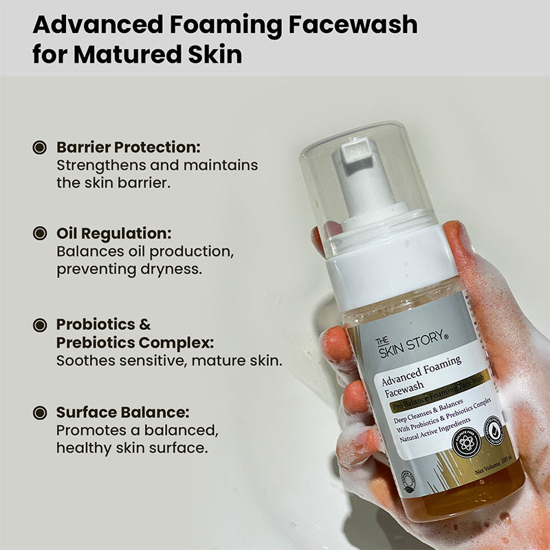 The Skin Story Sulphate Free Foaming Face Wash For Oil Control Skin Barrier Protection Hydrated Skin