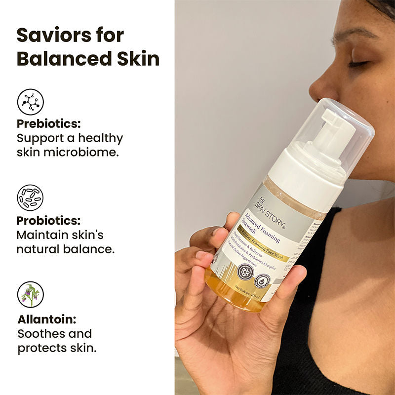 The Skin Story Sulphate Free Foaming Face Wash For Oil Control Skin Barrier Protection Hydrated Skin