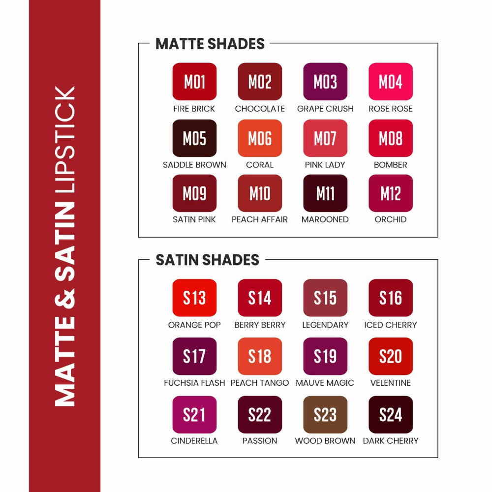 VERYMISS Matte & Satin Lipstick