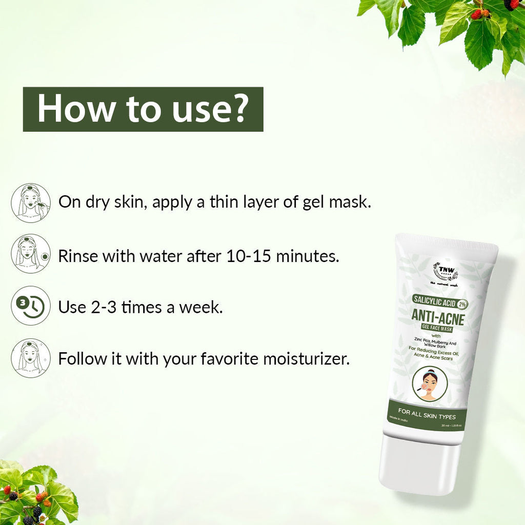TNW The Natural Wash 2% Salicylic Acid Anti-Acne Gel Face Mask