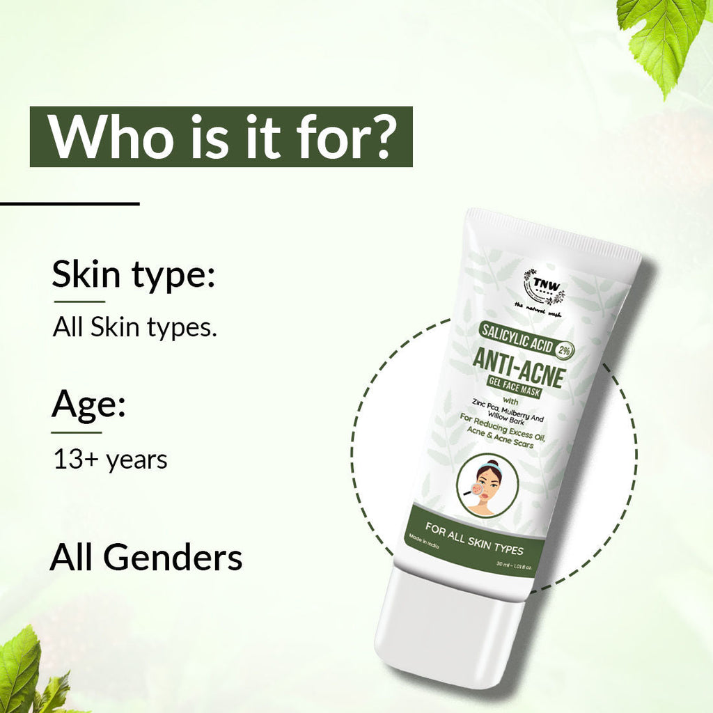TNW The Natural Wash 2% Salicylic Acid Anti-Acne Gel Face Mask