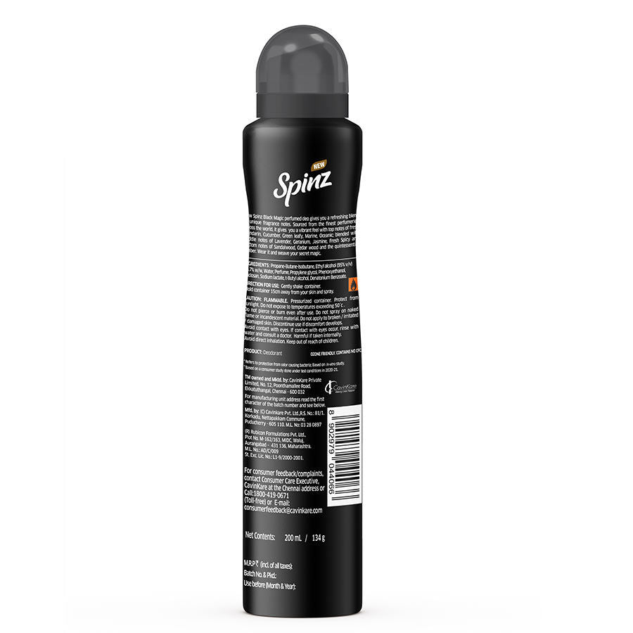 Spinz Black Magic Perfumed Deo