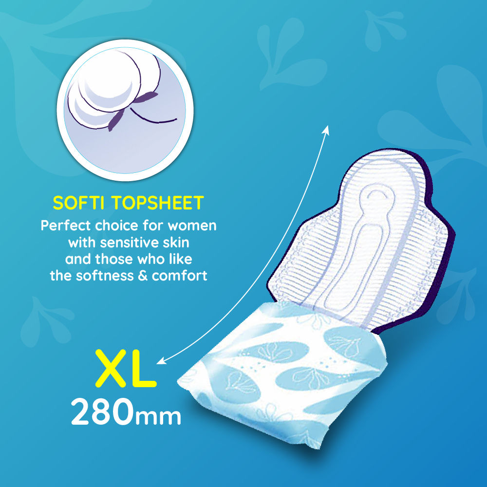 Bella Classic Comfort Maxi Softi Sanitary Pads, 45 Pads + 15 Pads Free