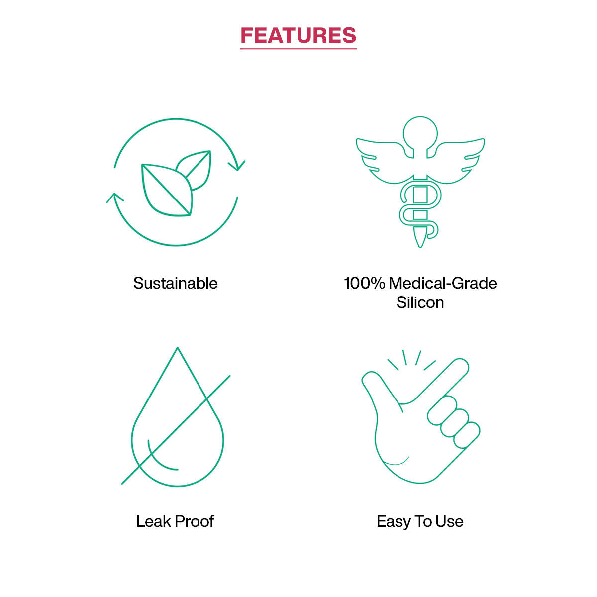 FLOH FDA Approved Reusable Menstrual Cup For Women