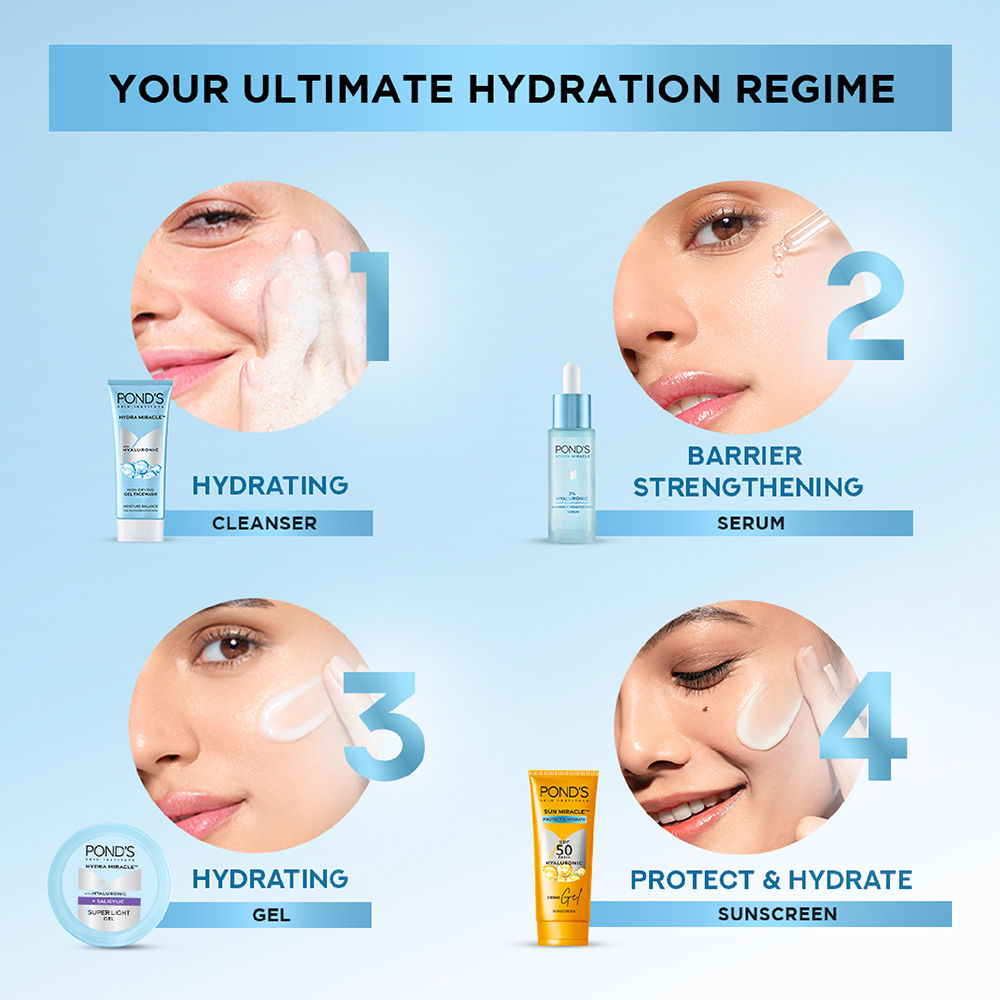 Ponds Hydra Miracle Super Light Gel With Hyaluronic Acid & Salicylic