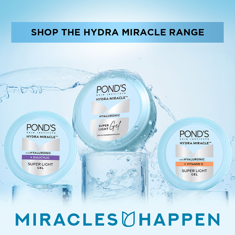 Ponds Hydra Miracle Super Light Gel With Hyaluronic Acid & Salicylic