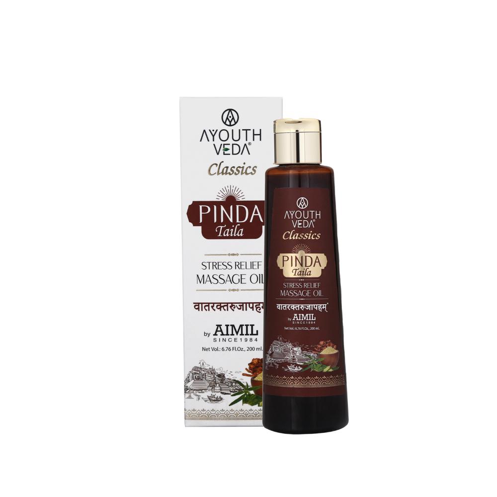 AyouthVeda Pinda Taila Stress Relief Herbal Massage Oil Heals Damaged Tissue