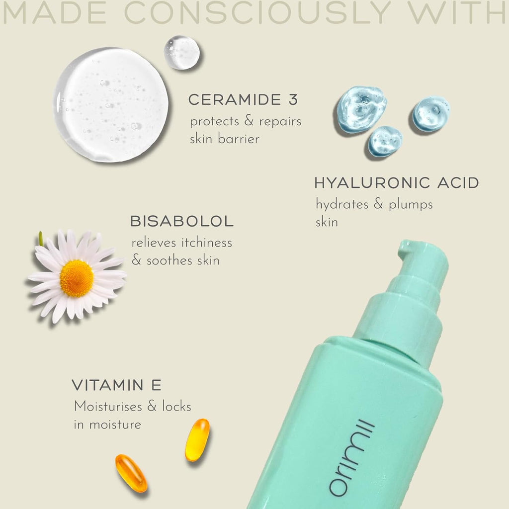 Orimii Barrier Repair Non-Comedogenic Body Lotion with Ceramides - Moisturizes & Reduces Itching