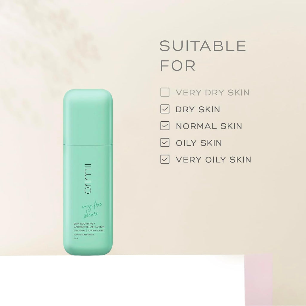 Orimii Barrier Repair Non-Comedogenic Body Lotion with Ceramides - Moisturizes & Reduces Itching