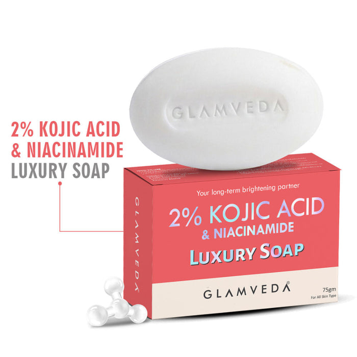 Glamveda 2% Kojic Acid & Niacinamide Luxury Soap