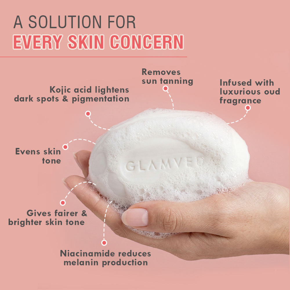 Glamveda 2% Kojic Acid & Niacinamide Luxury Soap