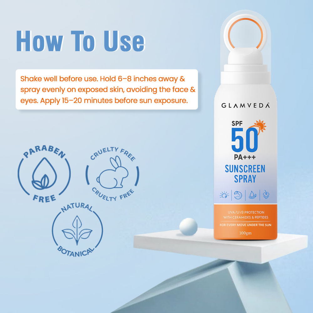 Glamveda SPF 50 PA+++ Sunscreen Spray
