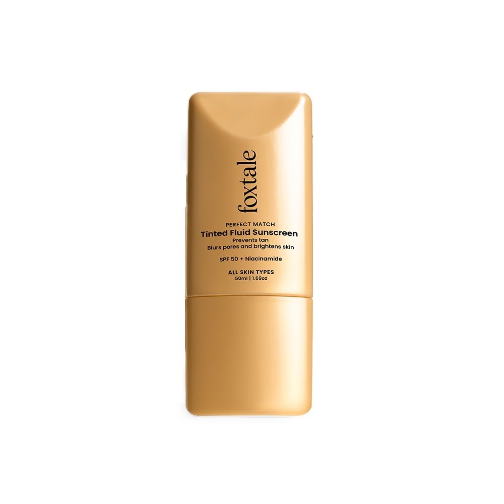 Foxtale SPF 50 PA+++ Tinted Fluid Sunscreen