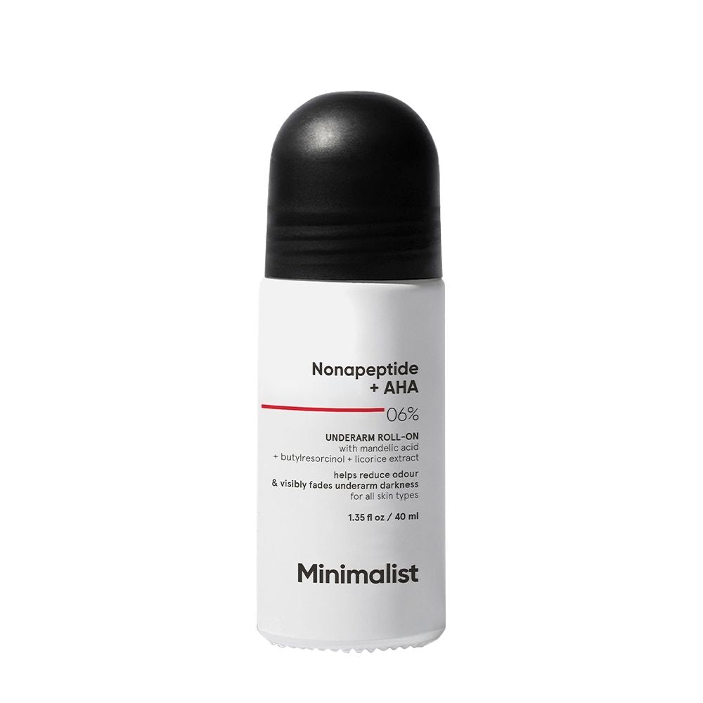 Minimalist Nonapeptide + AHA 06% Underarm Roll On For Odour-Free & Even Skin Tone