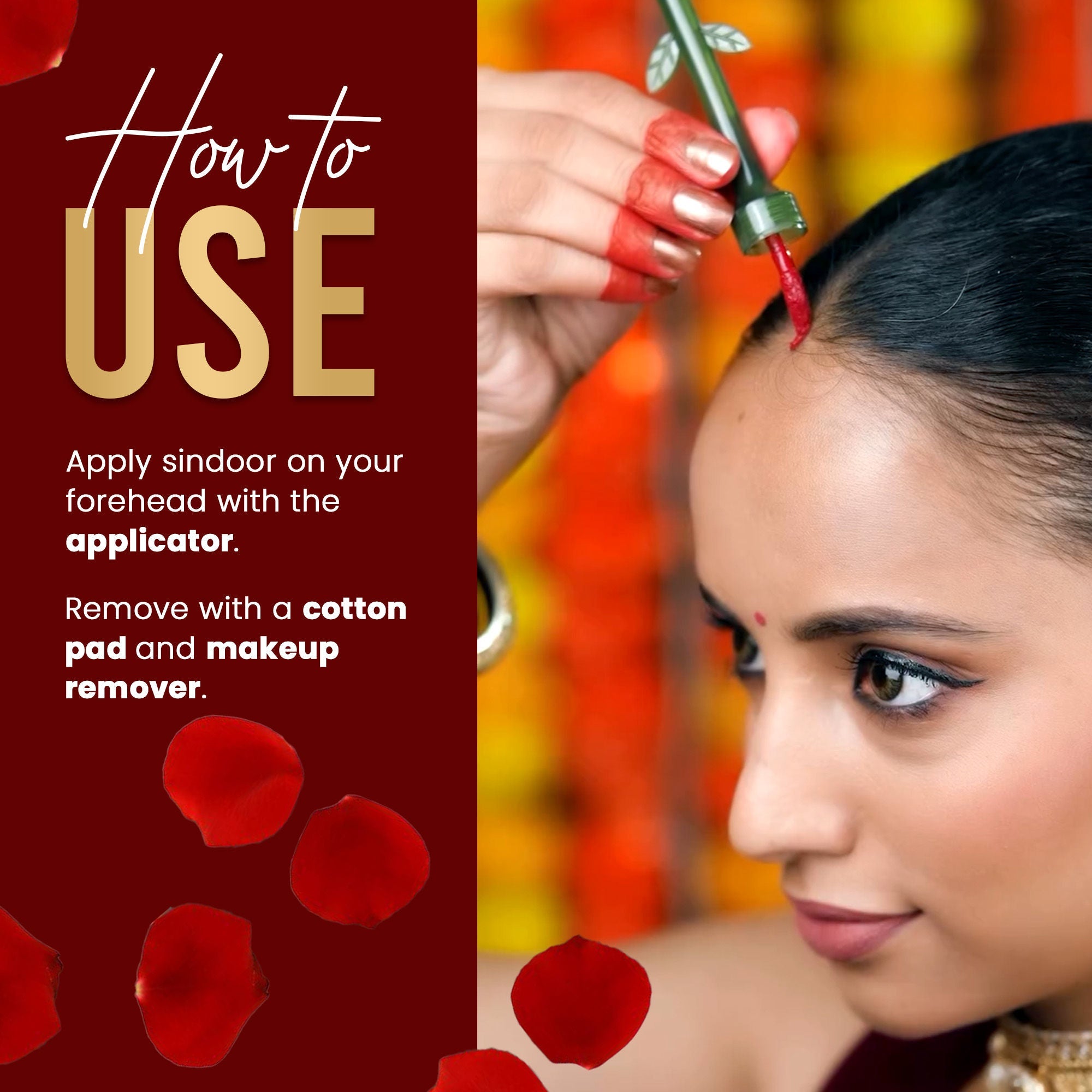 Shryoan Rose Liquid Sindoor - Long Lasting, Smudge Proof & Waterproof